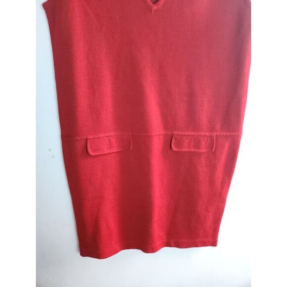Outlander Women Red Sleeveless A-Line Shift Wool Blend Knit Dress size Medium - Picture 5 of 8